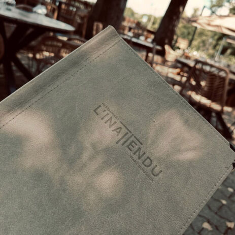 porte menu simili cuir lyon